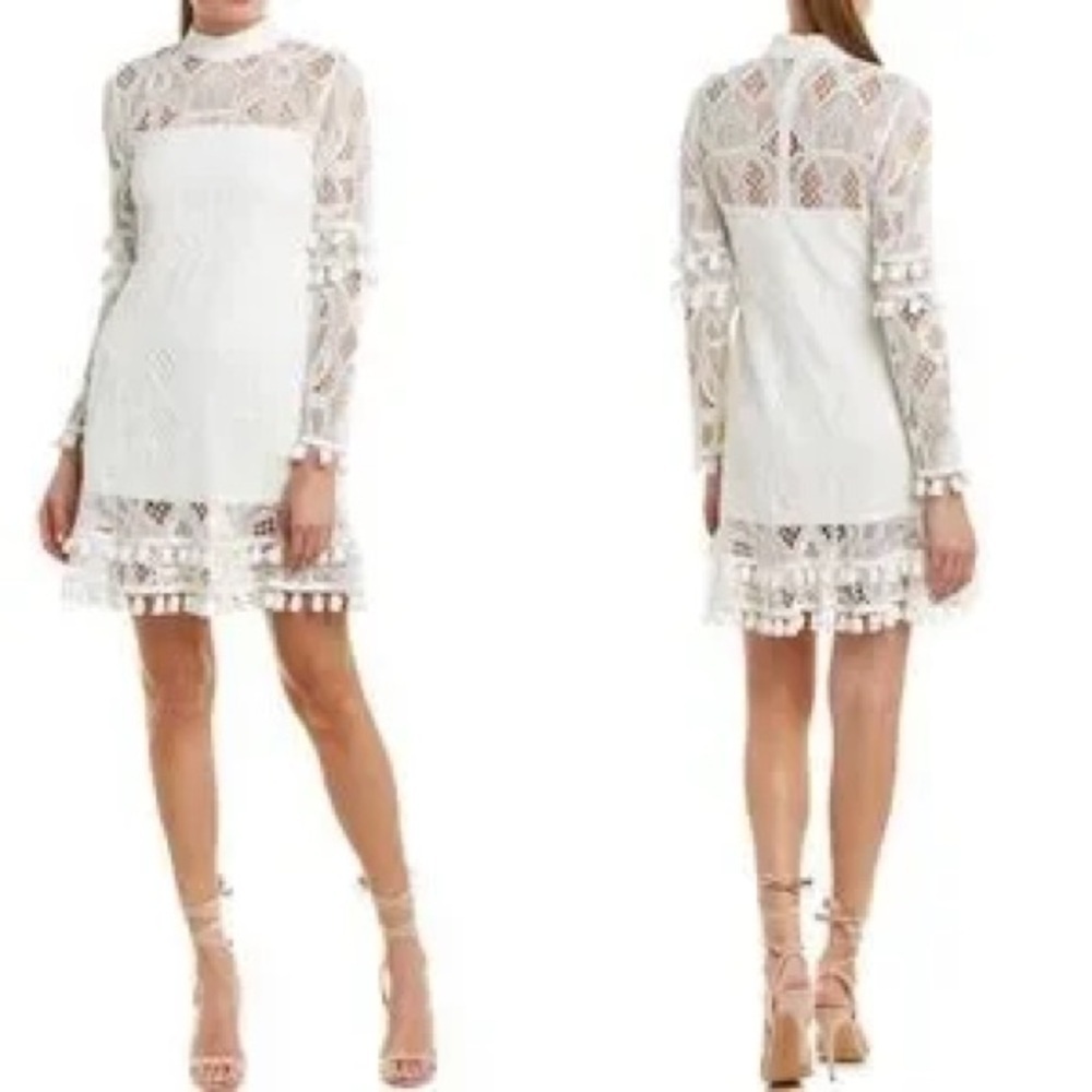 ALEXIS Callisto Dress White Pom Pom bride (7)